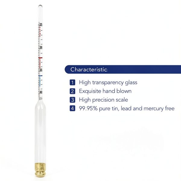 Circrane Maple Syrup Hydrometer Double Scale Tin Glass-6