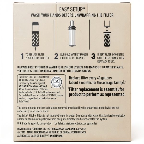 Brita Stream Water Filter Replacement Reduce Chlorine Taste-1