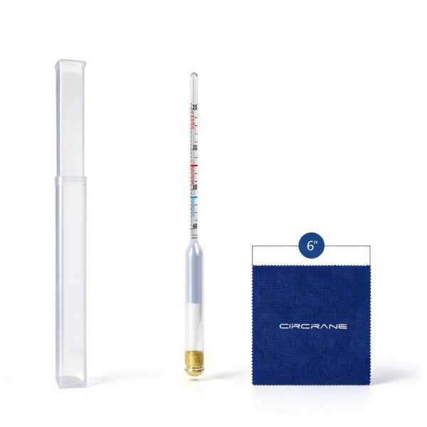 Circrane Maple Syrup Hydrometer Double Scale Tin Glass-3