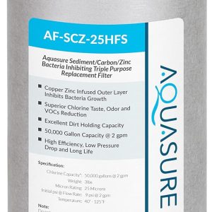 Aquasure Water Filter Sediment Carbon Zinc Replacement-0