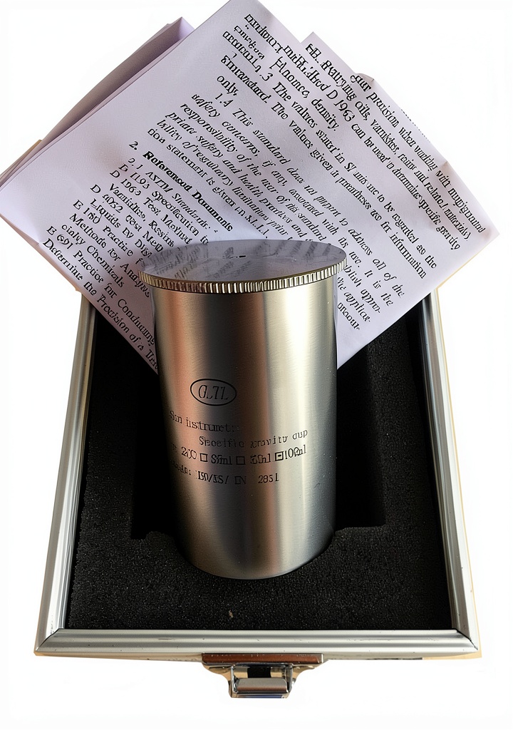 GLTL Density Cup showing stainless steel construction and smooth surface