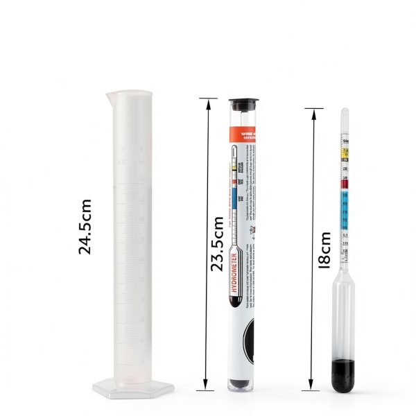Home Brew Hydrometer Thermometer World Specific Gravity Kit-4