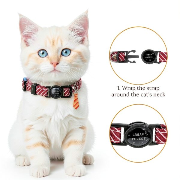 Breakaway Cat Collar Tucnoeu Polyester Safety-2