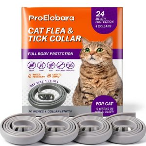 ProElobara Cat Flea Collars 4-Pack Waterproof-0