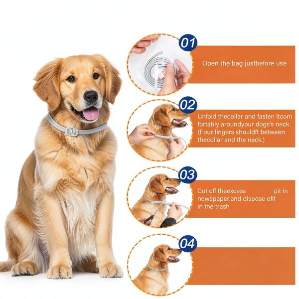 Dog Flea Collar Trihood Adjustable Waterproof Fit-5