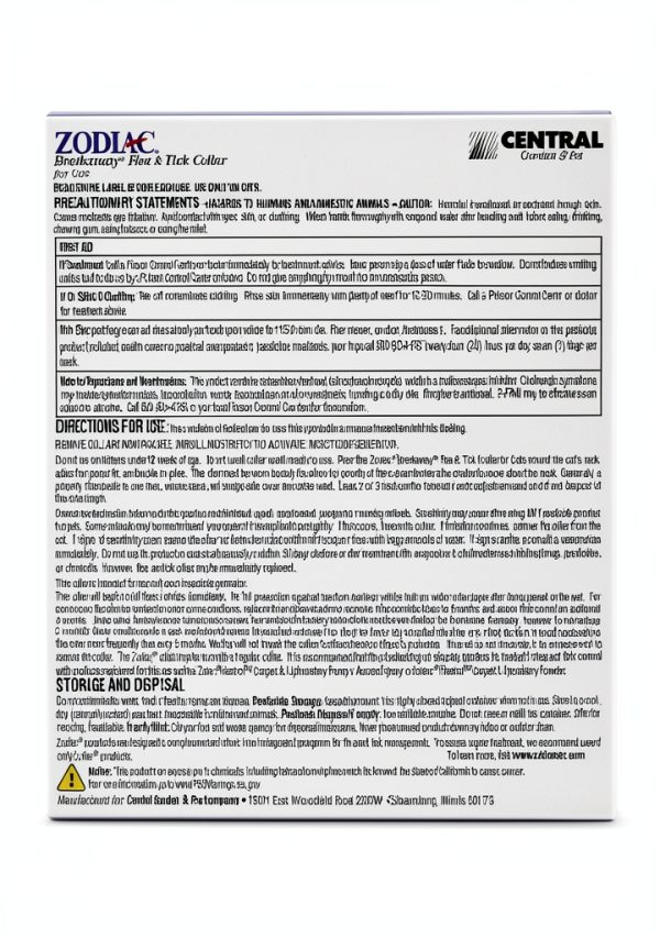 Zodiac Breakaway Cat Flea Collar Farnam Home-1