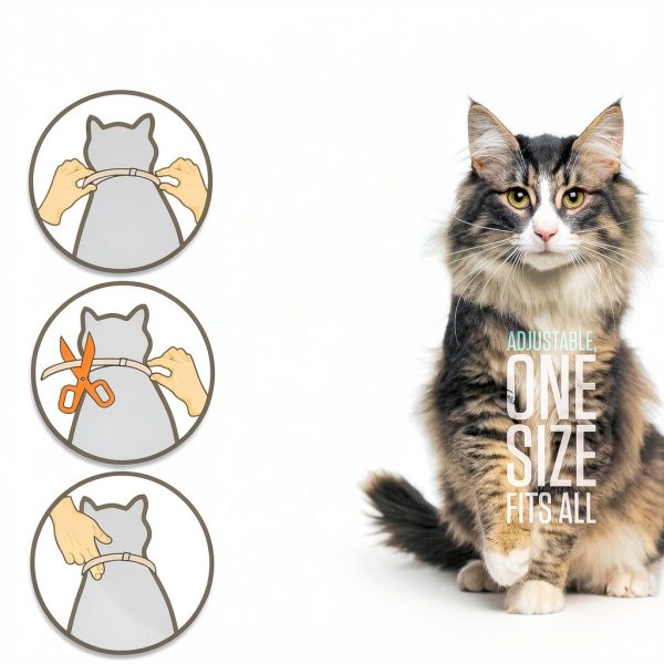 Cat Flea Collar COTTARRICKS Adjustable Protection-4