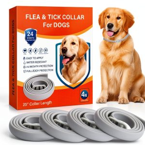 Dog Flea Collar Trihood Adjustable Waterproof Fit-0