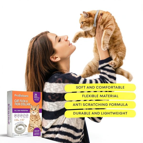 ProElobara Cat Flea Collars 4-Pack Waterproof-4