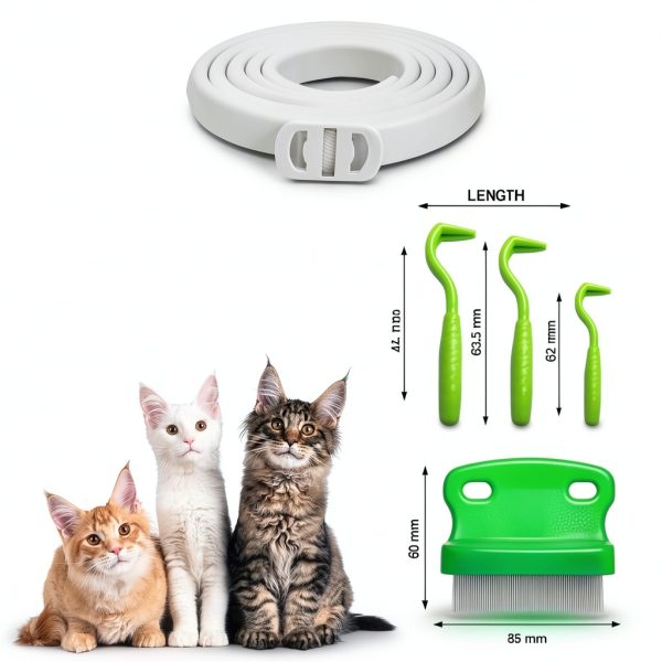 Cat Flea Collar Glantu Waterproof Adjustable-1