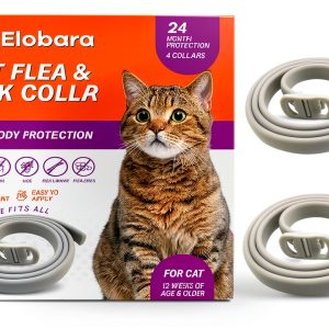 ProElobara Cat Flea Collars 4-Pack Waterproof-0