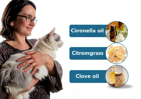 Cat Flea Collar PUBAMALL CP-D041 Two Pack 6 Month Water Resistant-3