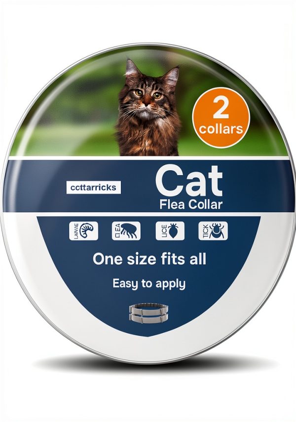 Cat Flea Collar Cottarricks Adjustable Long Lasting Protection for-0