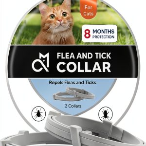 Cat Flea Collar NJKPUYT Tick Collars 8-Month Soft Adjustable-0