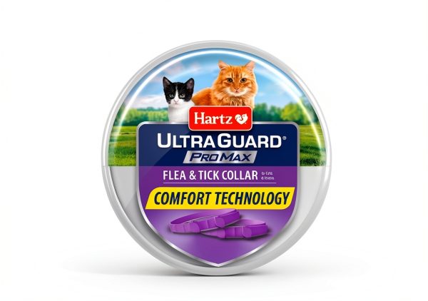 Hartz ProMax Cat Flea Collar 2 Pack Soft Flexible Breakaway Design-1