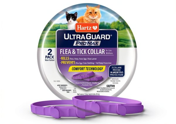 Hartz ProMax Cat Flea Collar 2 Pack Soft Flexible Breakaway Design-0