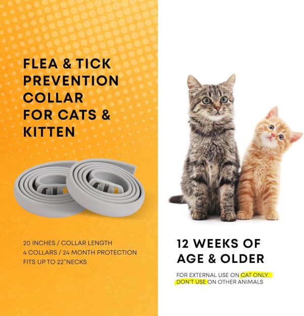 Cat Flea Collar ZELTMACHERN PES004 Long‑Lasting Waterproof Design-1