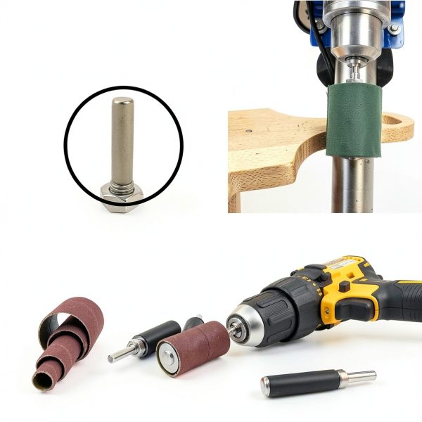 Zirconia Sanding Drum & Sleeves Set LINE10 Spindle Sander 2‑inch Long-3