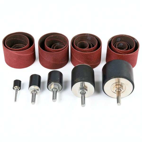 8milelake 25pcs Sanding Drum Set for Woodworking Metal Rubber Sleeves-3