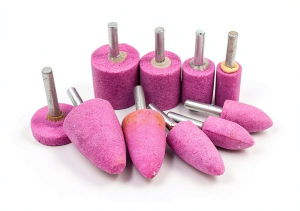 Luo ke 10 Pcs Drill Grinding Stone 1/4 Inch Shank Bits for Metal-0