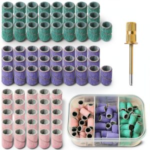 Sanding Drums Kit AM ARROWMAX 75pcs 80 120 180 Sleeves 3/32" Shank-0