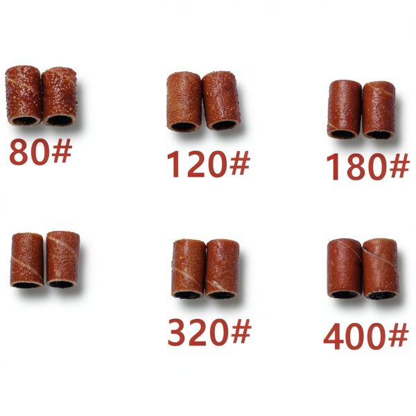Sanding Bands 100pcs Drum Set with 180 Grit Sleeves & 2 Mandrel Kit-3