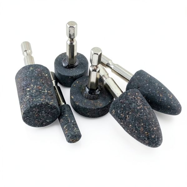 Luo ke 6-piece rotary grinding stone set with 1/4" Hex Shank Abrasive-0